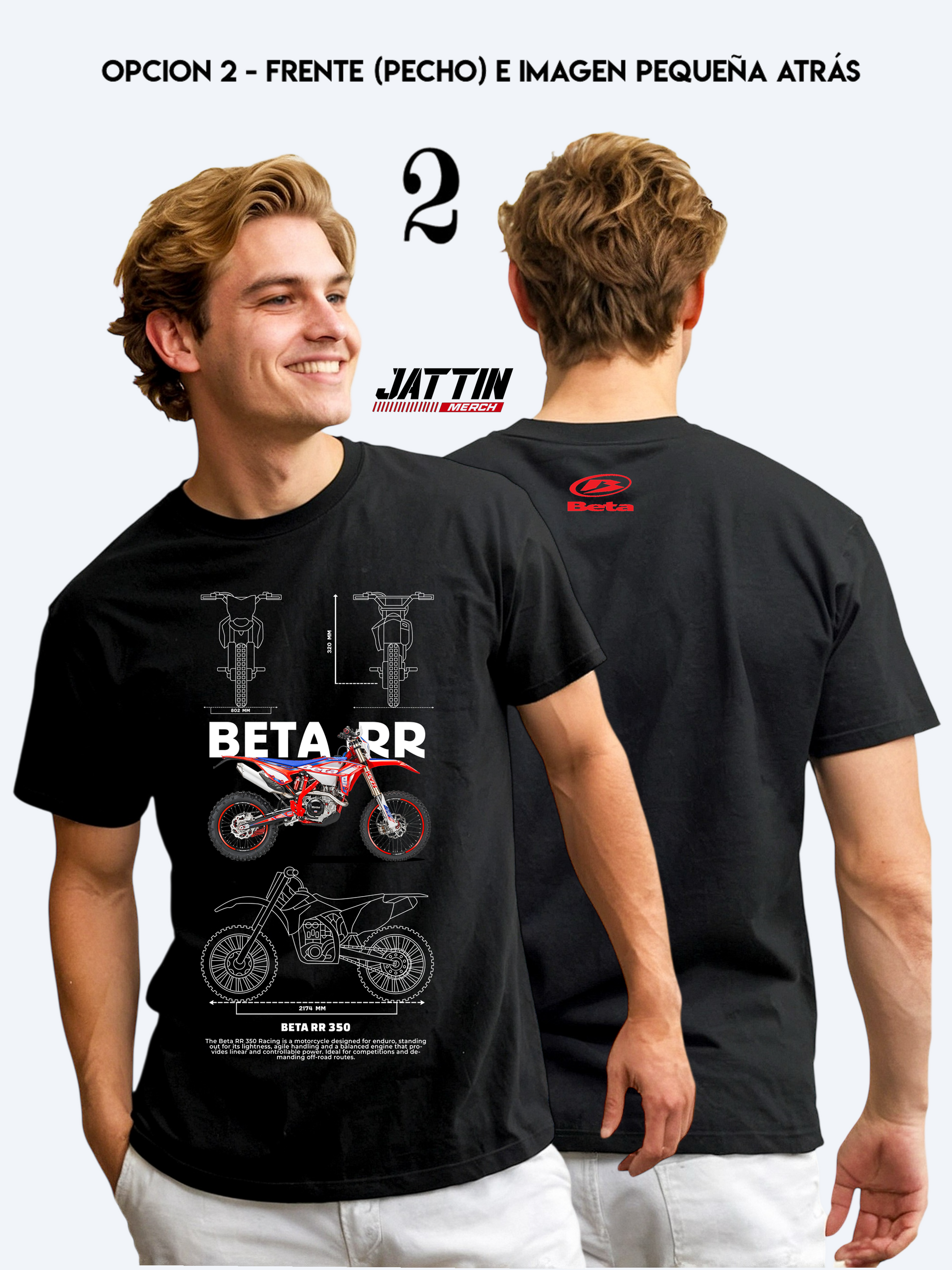 CAMISETA BETA RR 350 RACING: Enduro Puro Ref. 20002