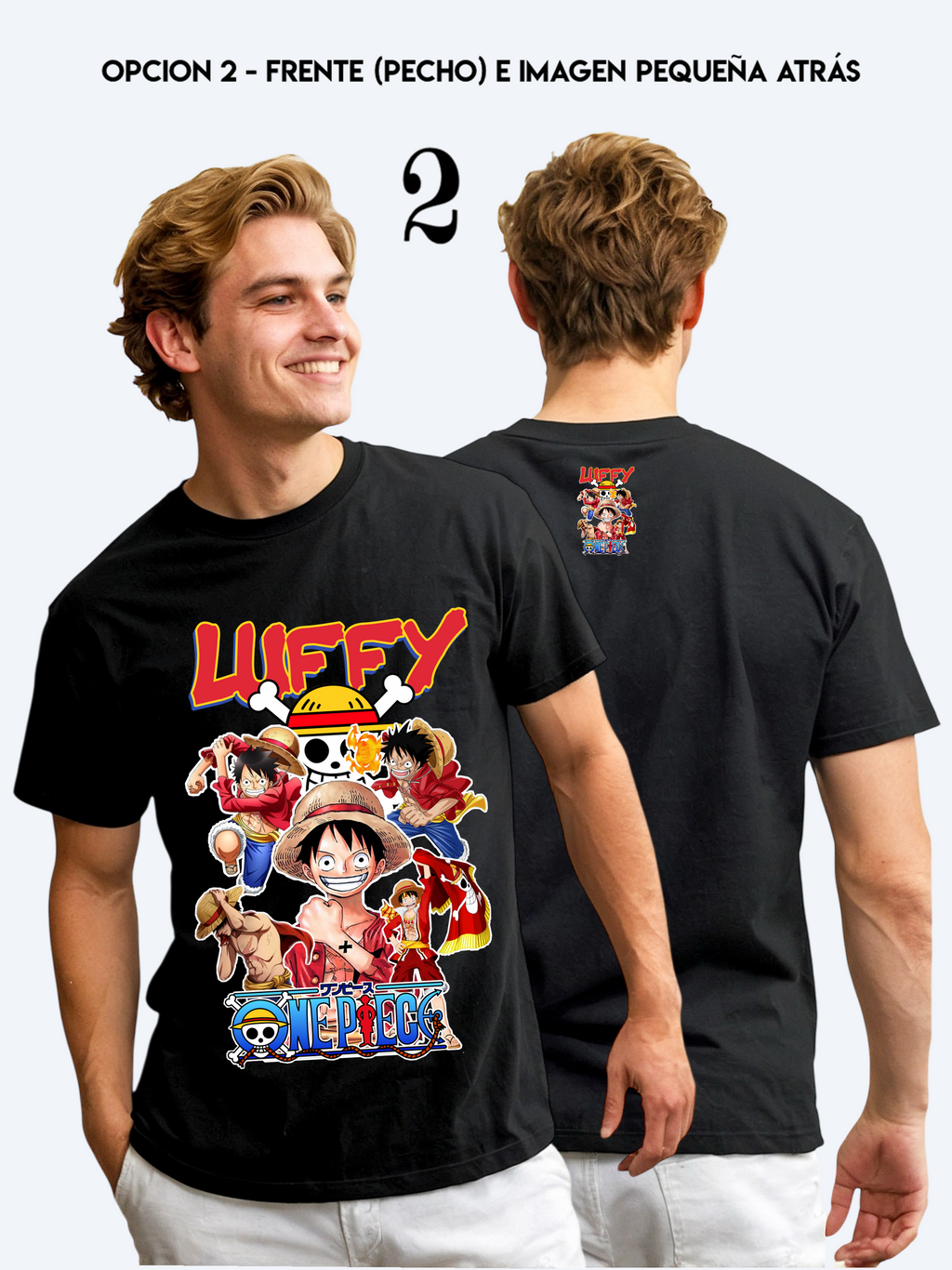 CAMISETA MONKEY D- LUFFY / ONE PIECE -  Ref 50000