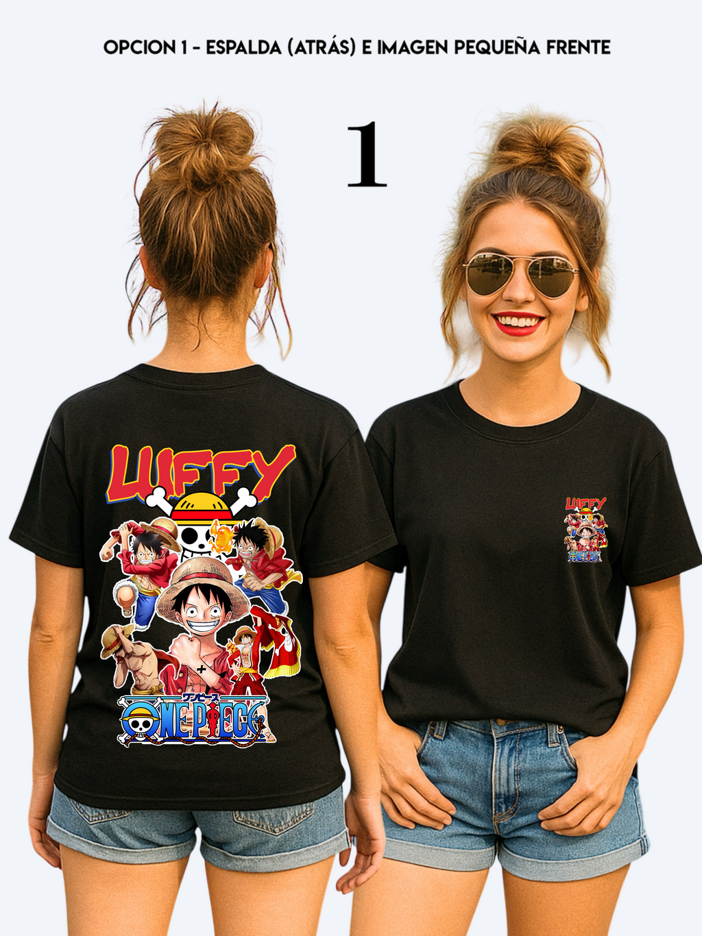 CAMISETA MONKEY D- LUFFY / ONE PIECE -  Ref 50000