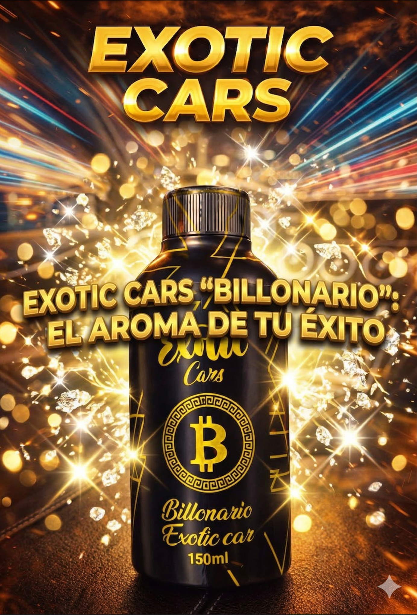 "Fragancia Exotic Carro Nuevo elegancia premium Jattin Racing New Merch aroma a estreno para vehículos"