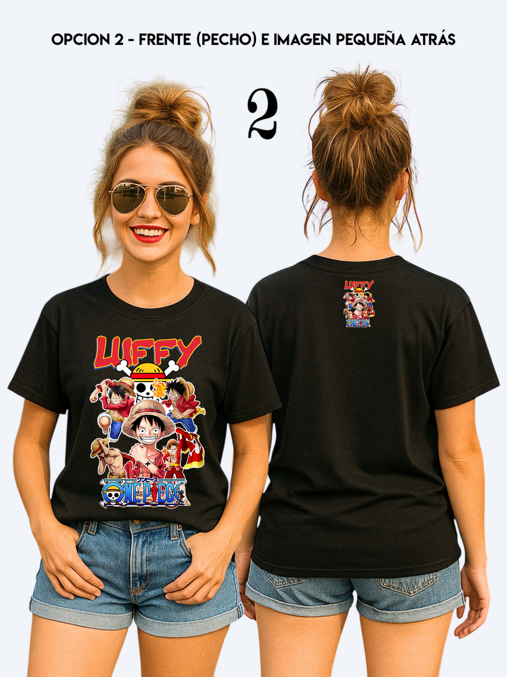 CAMISETA MONKEY D- LUFFY / ONE PIECE -  Ref 50000
