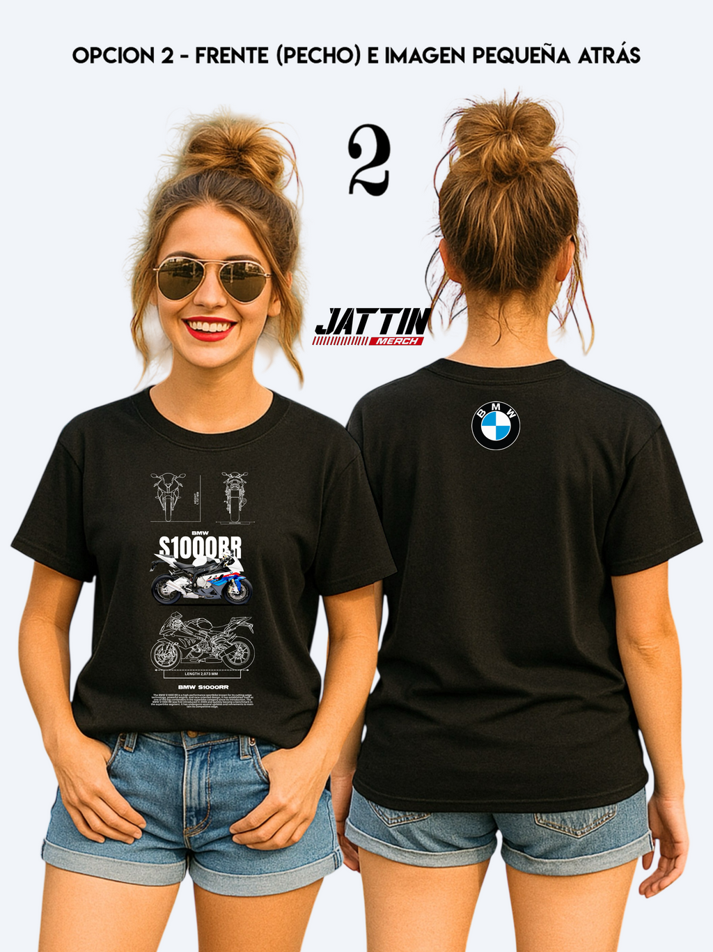 CAMISETA  BMW S1000RR - EL ICONO DEL SUPER BIKE  Ref 20005