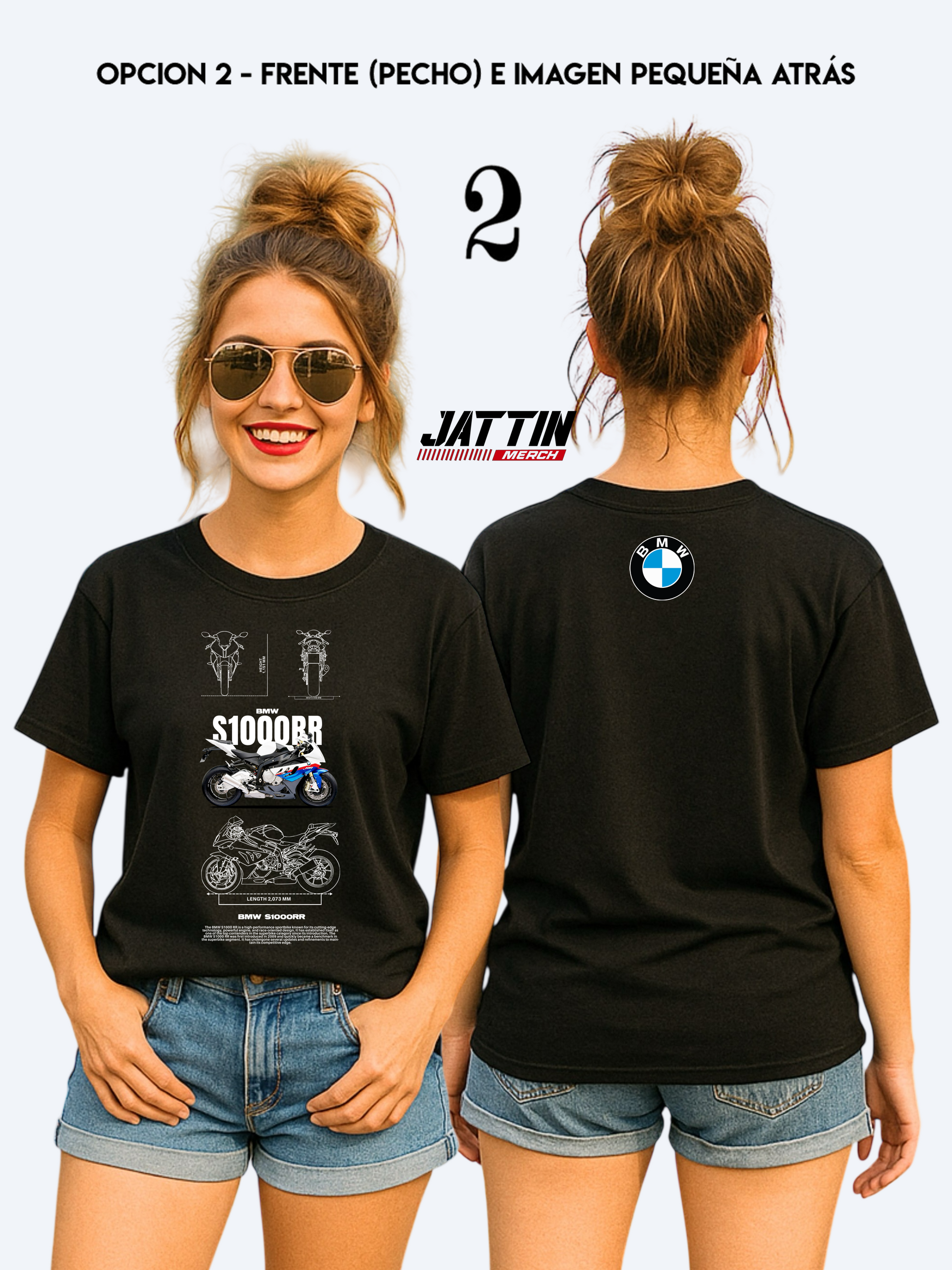 CAMISETA  BMW S1000RR - EL ICONO DEL SUPER BIKE  Ref 20005