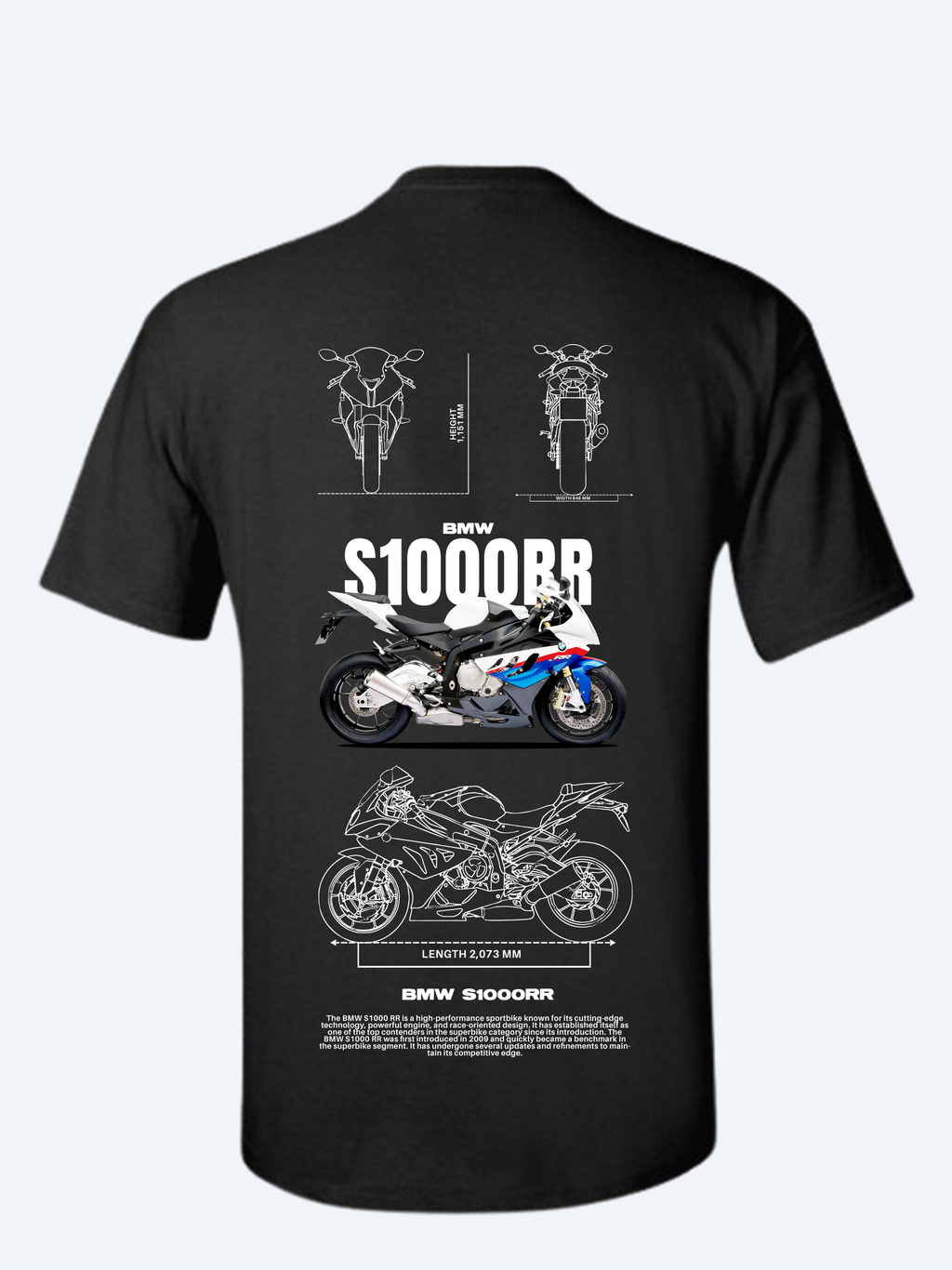 CAMISETA  BMW S1000RR - EL ICONO DEL SUPER BIKE  Ref 20005