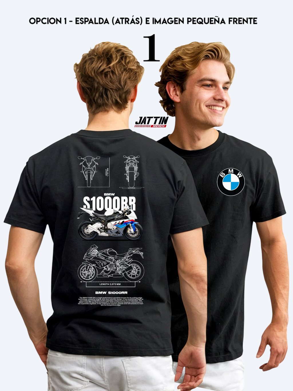 CAMISETA  BMW S1000RR - EL ICONO DEL SUPER BIKE  Ref 20005