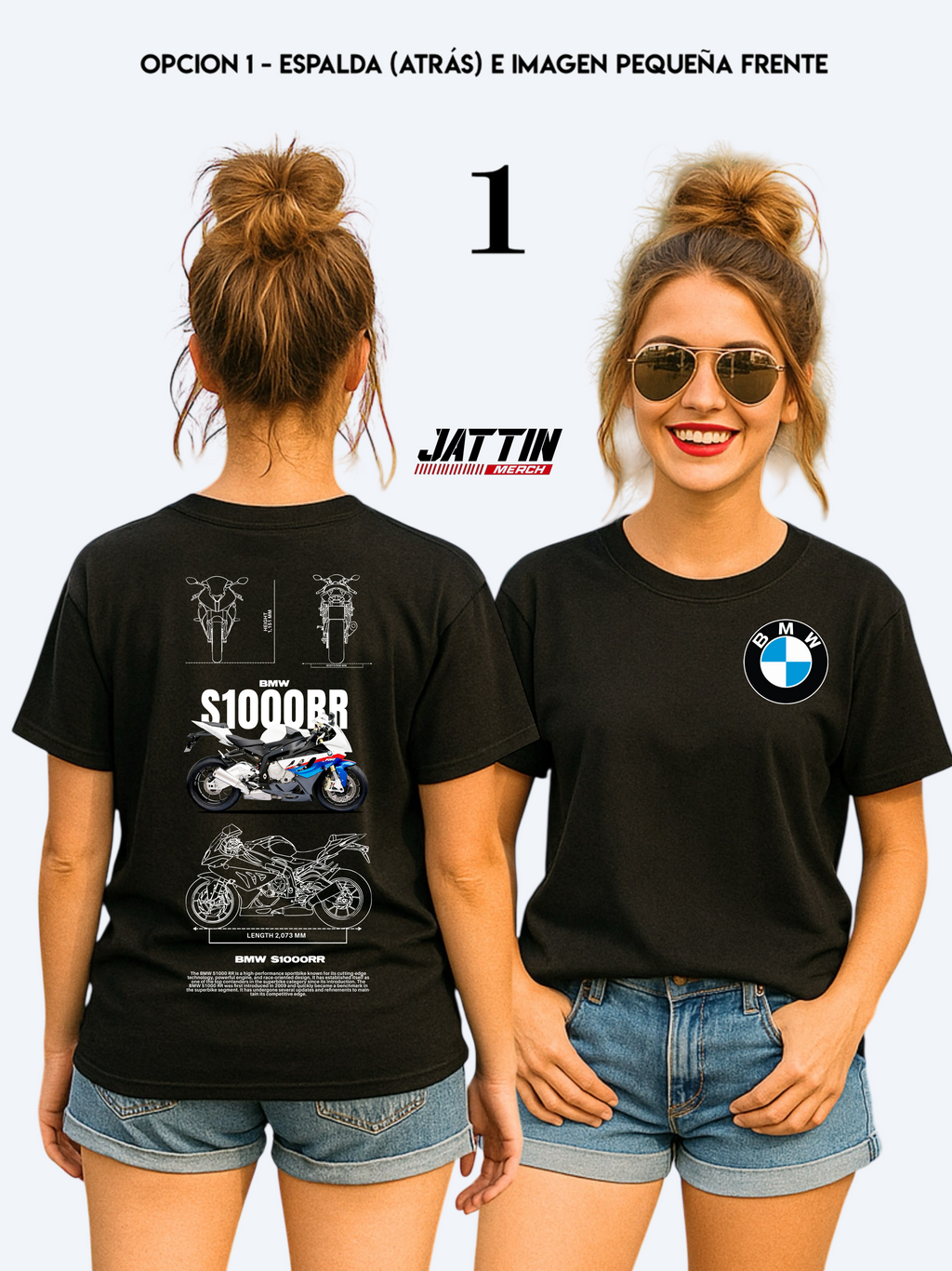 CAMISETA  BMW S1000RR - EL ICONO DEL SUPER BIKE  Ref 20005