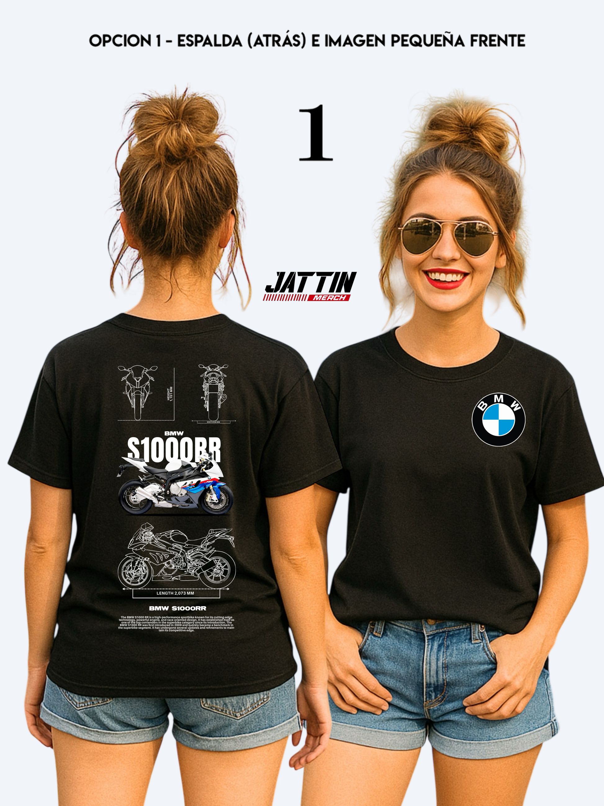 CAMISETA  BMW S1000RR - EL ICONO DEL SUPER BIKE  Ref 20005